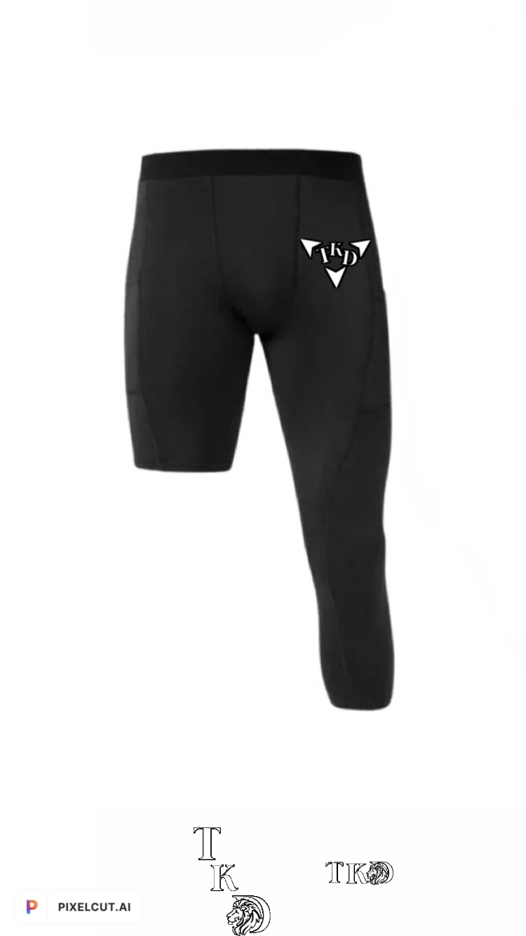 One Leg 3/4 Compression Basketball Pants