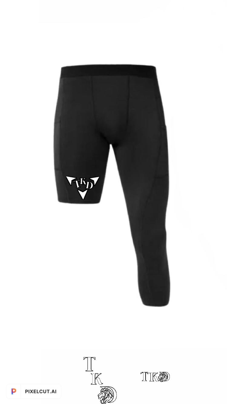 One Leg 3/4 Compression Basketball Pants