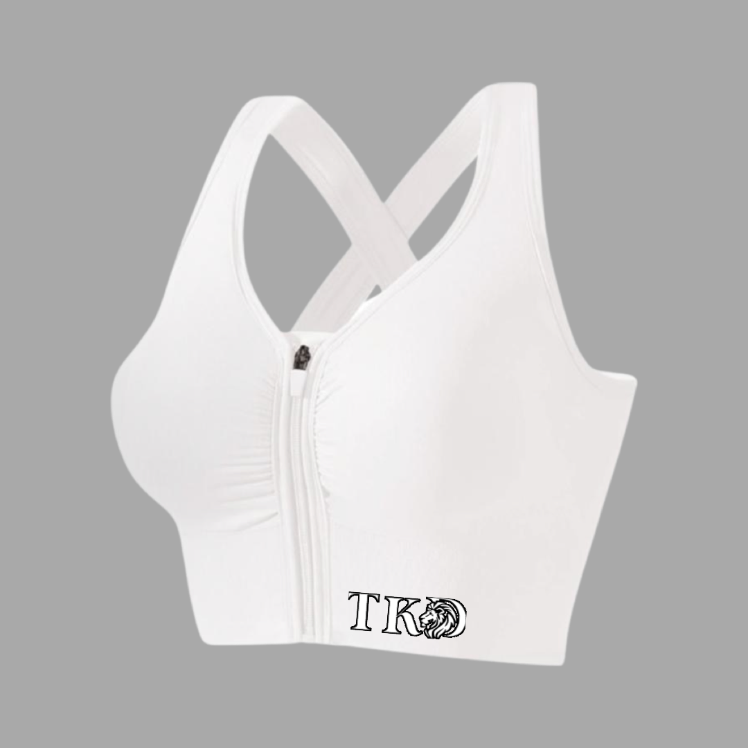 Women's Front Zipper Sports Bra