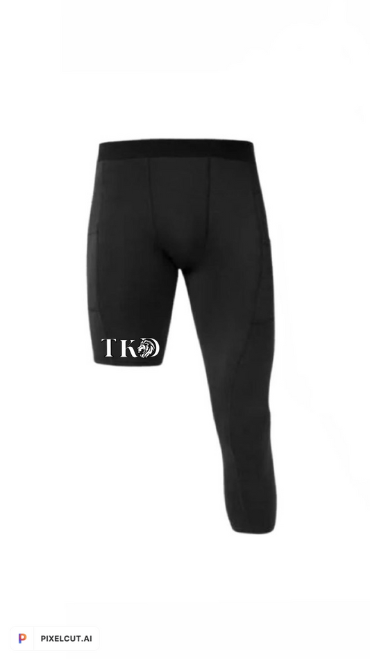 One Leg 3/4 Compression Basketball Pants