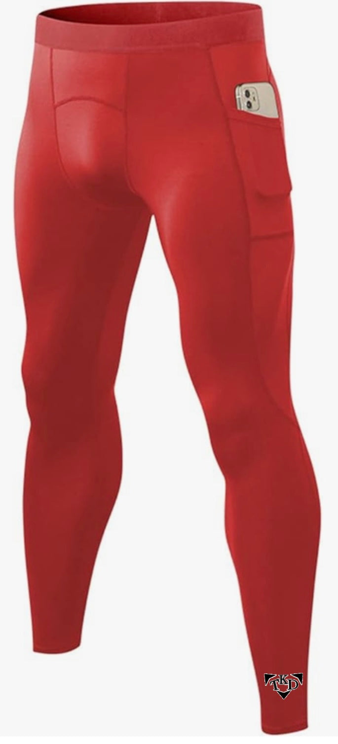 Men's Sports Compression Tights Leggings With Pockets