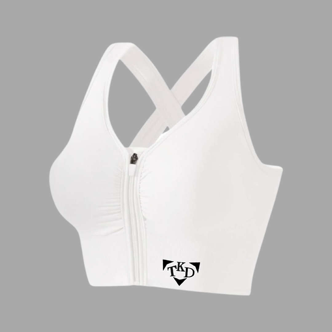 Women's Front Zipper Sports Bra