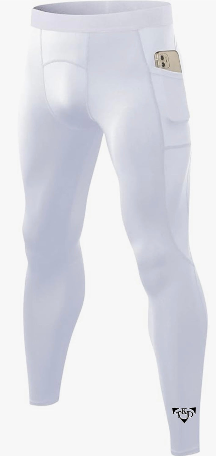 Men's Sports Compression Tights Leggings With Pockets