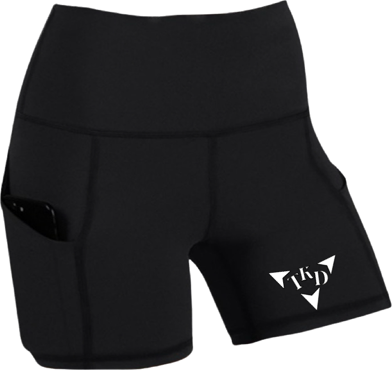 Women's Gym Compression Shorts With Pockets bc