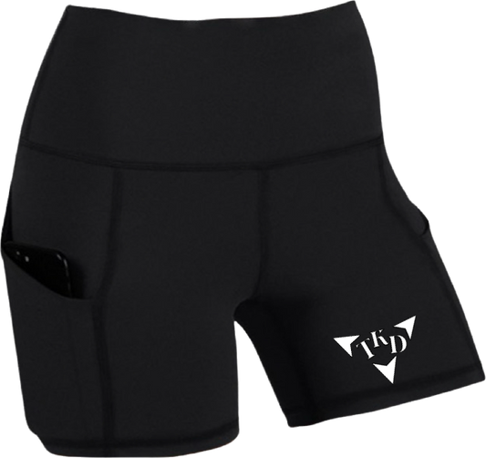 Women's Gym Compression Shorts With Pockets bc