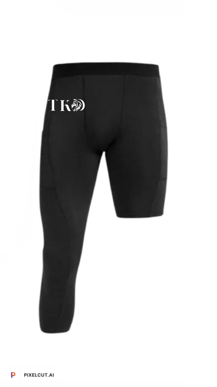 One Leg 3/4 Compression Basketball Pants