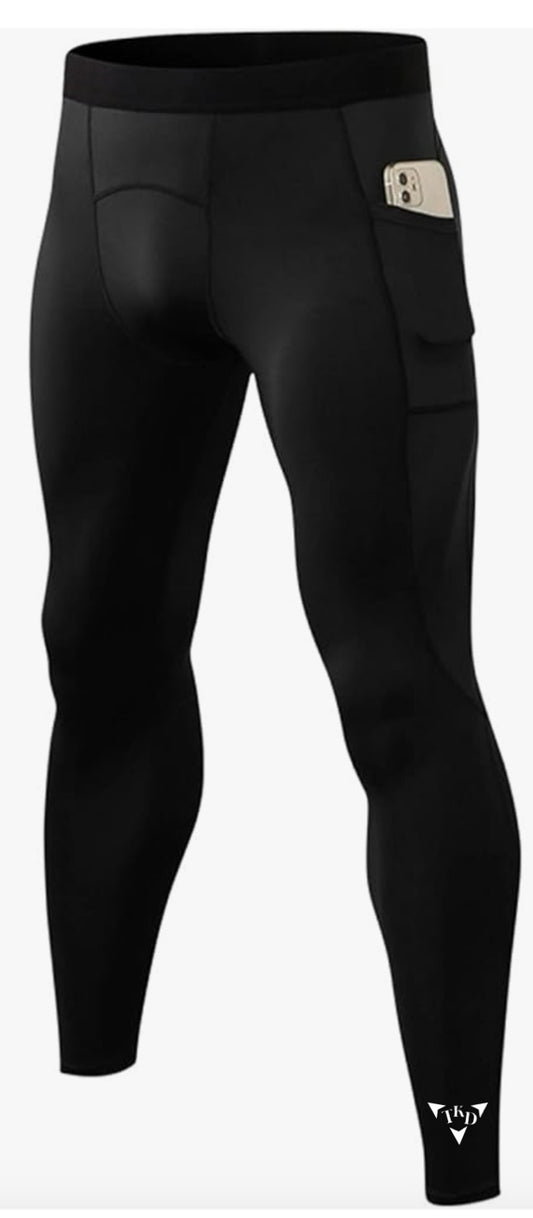 Men's Sports Compression Tights Leggings With Pockets