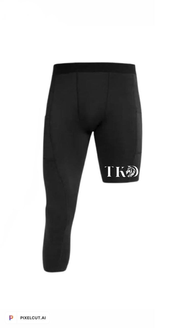 One Leg 3/4 Compression Basketball Pants