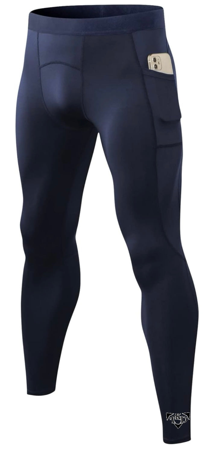 Men's Sports Compression Tights Leggings With Pockets