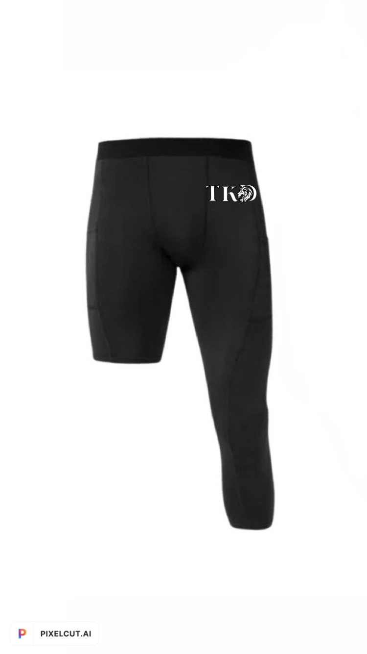 One Leg 3/4 Compression Basketball Pants