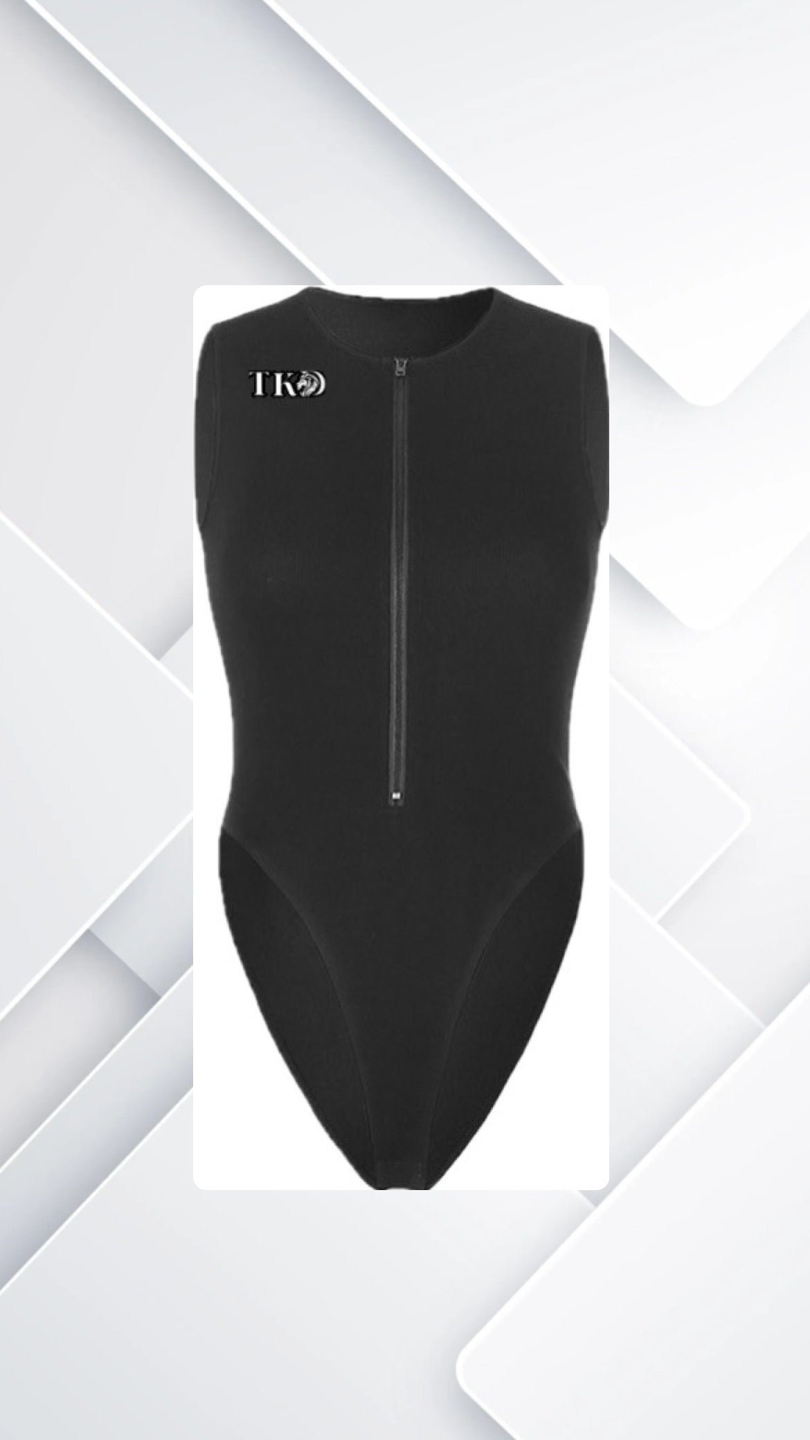 Women Zip Up Bodysuit