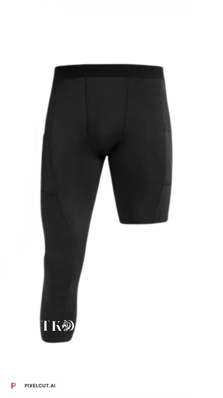 One Leg 3/4 Compression Basketball Pants