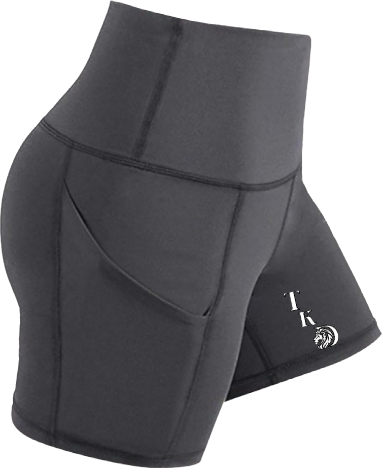 Women's Gym Compression Shorts With Pockets